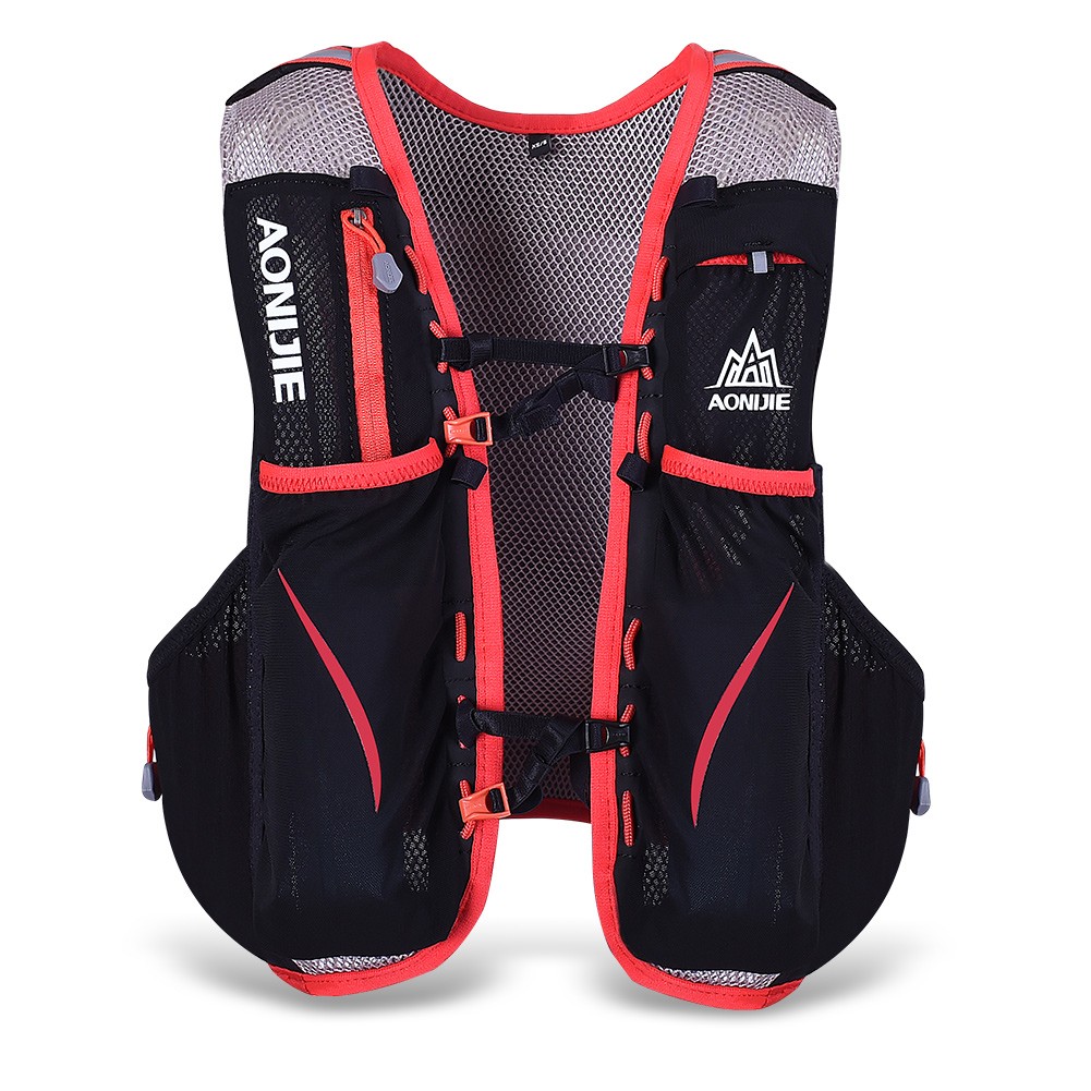  AONIJIE E906 Outdoor Hydration Pack Backpack Vest Men Women 5L Running Bag Black Red Sports Cycling Bike Bag