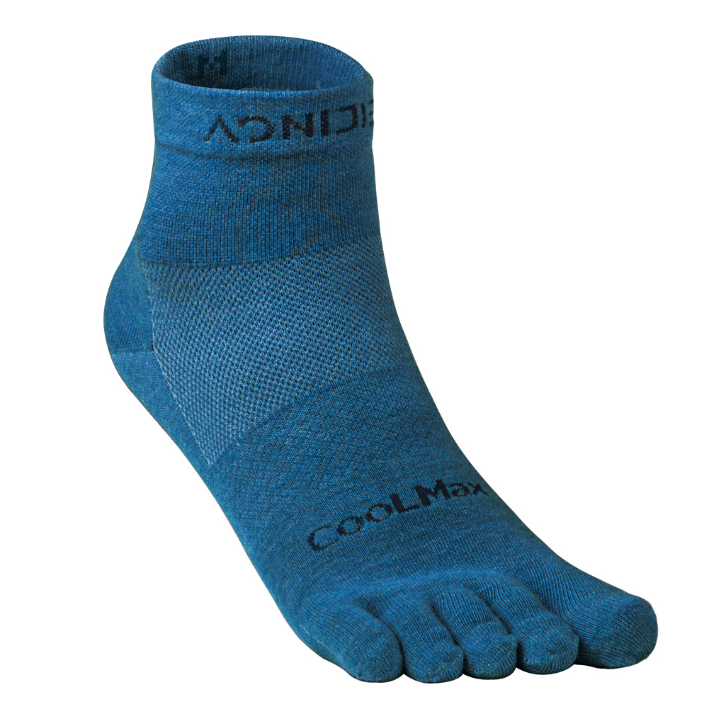 AONIJIE E4109S Running Cycling Toe Ankle Socks Coolmax Mountain Hiking Socks Outdoor Breathable Sports Five-finger Socks