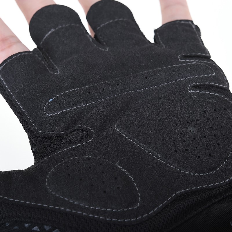 AONIJIE M52 Sports Half Finger Gloves Non-slip Cycling Climbing Outdoor Mitten Riding Sports Black Woven Gloves