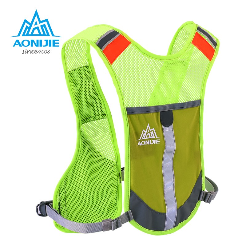 AONIJEI E884 Running Backpack Reflective Hydration Vest Sports Cycling Vest Rucksack for Hiking Camping Running Marathon Race