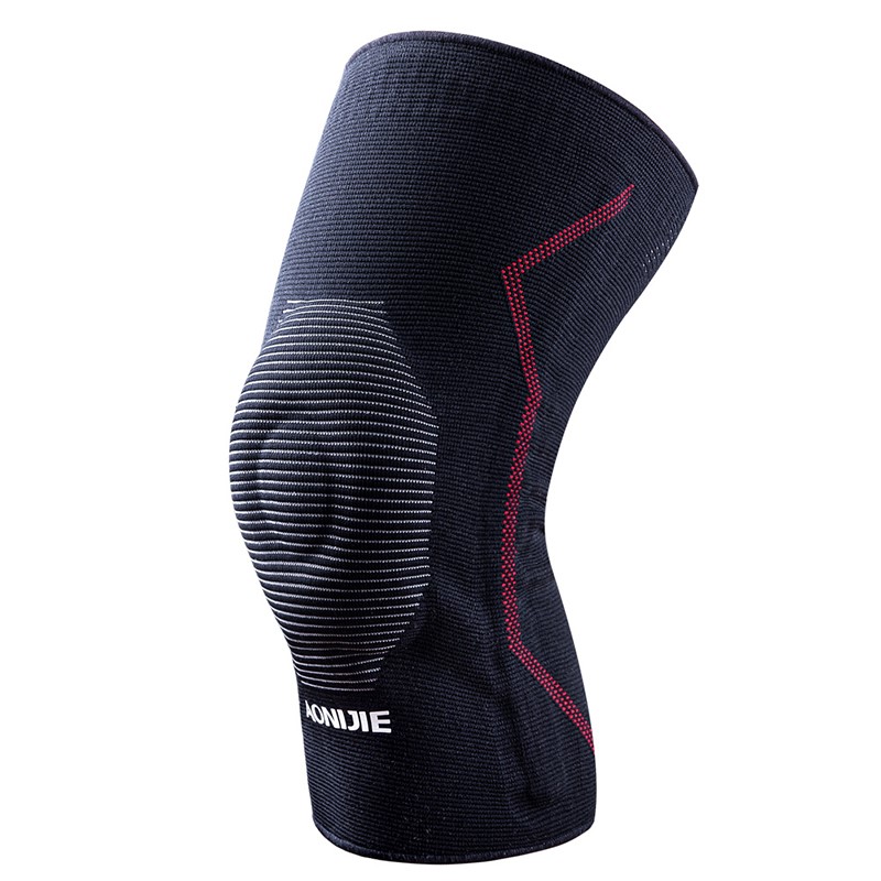 AONIJIE E4409 Sports Knee Pads One Piece Wholesale Black Breathable Outdoor Support Kneepad Arthritis Running Silicone Sports Kneepads