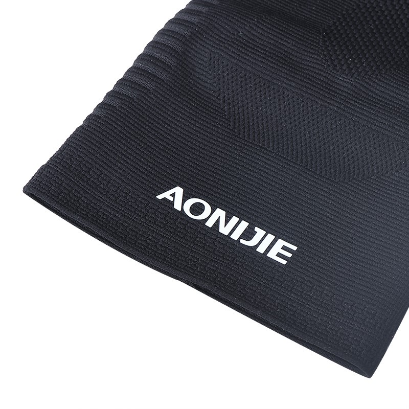 AONIJIE E4406 Sport Knitting Knee Pads Black Elastic Compression Knee Pad Sleeve Silicone Comfortable Knee Pads Support for Running