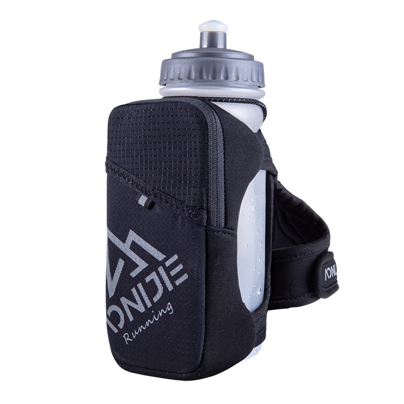AONIJIE A7104 Running Water Bottle Bag Handheld Cycling Storage Bag Wrist with Adjustable Shoulder Strap Outdoor Riding Water Bottle Bags