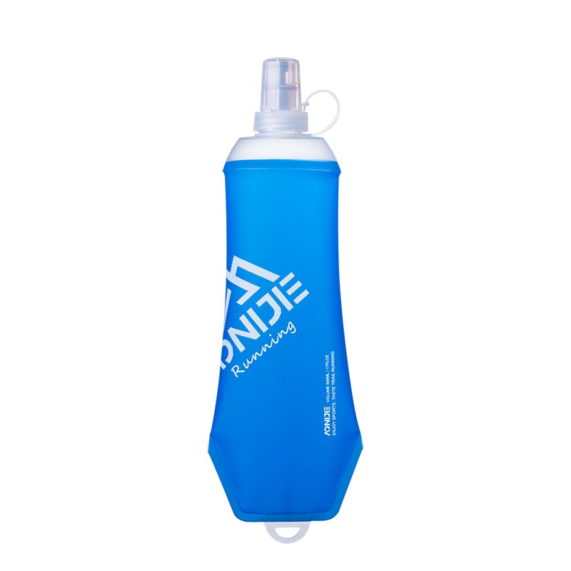 AONIJIE SD28 TPU /PP Outdoor Running Soft Water Bottle 500ML Foldable Hunging Soft Flask for Sports Camping Cycling Hiking