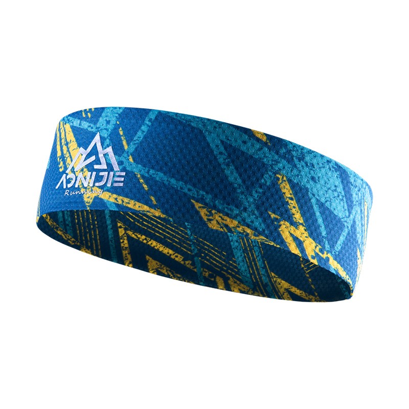 AONIJIE E4903 Outdoor Wide Breathable Sports Absorbing Headband Sweatband Hair Band Tie Running Sweat Guiding Band 