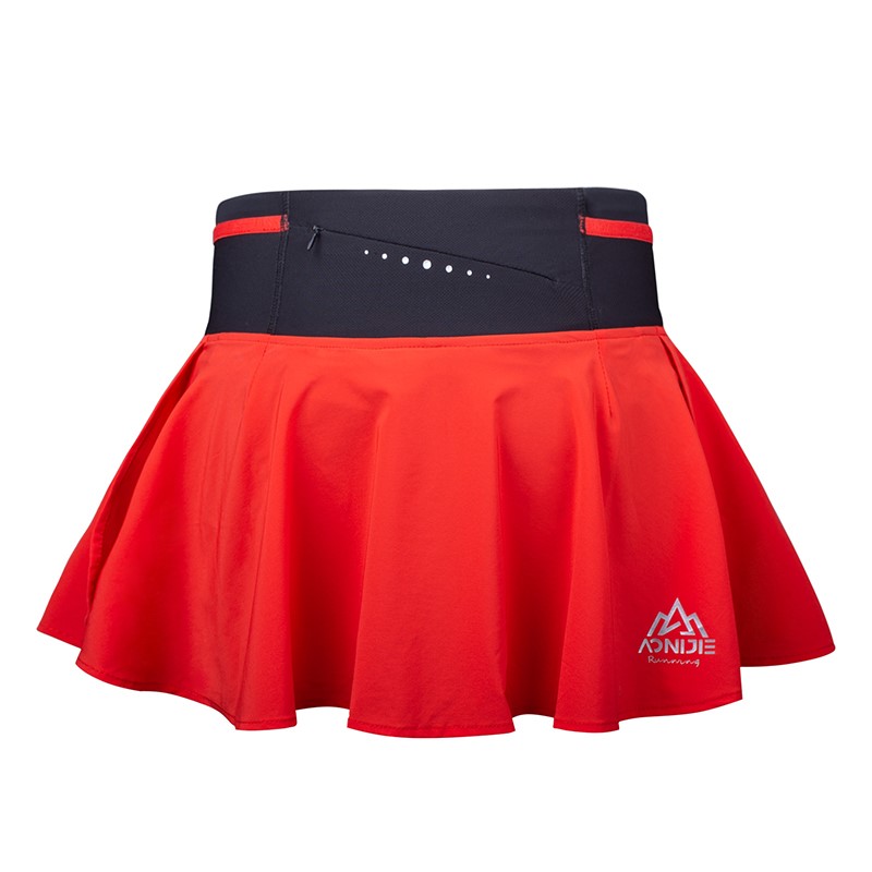 AONIJIE F5104 Women Female Sports Skirt Outdoor Pantskirt with Lining Invisible Pocket for Fitness Running Tennis Cycling Hiking